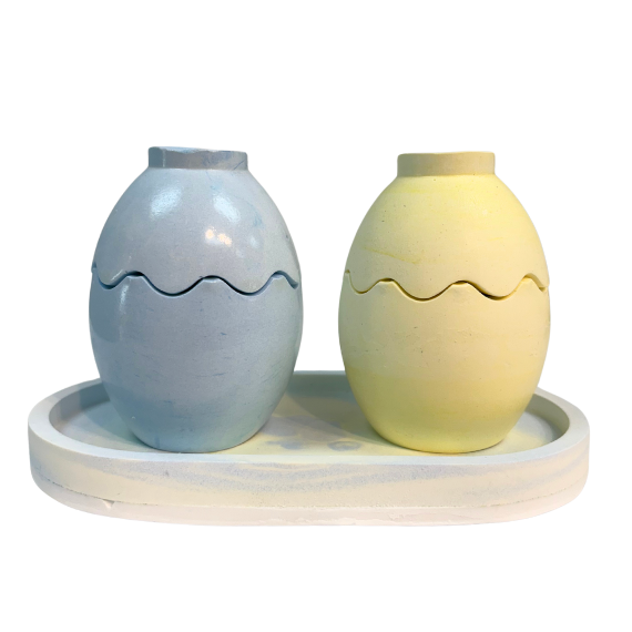 Easter Egg Candle Set