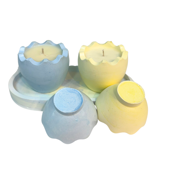 Easter Egg Candle Set