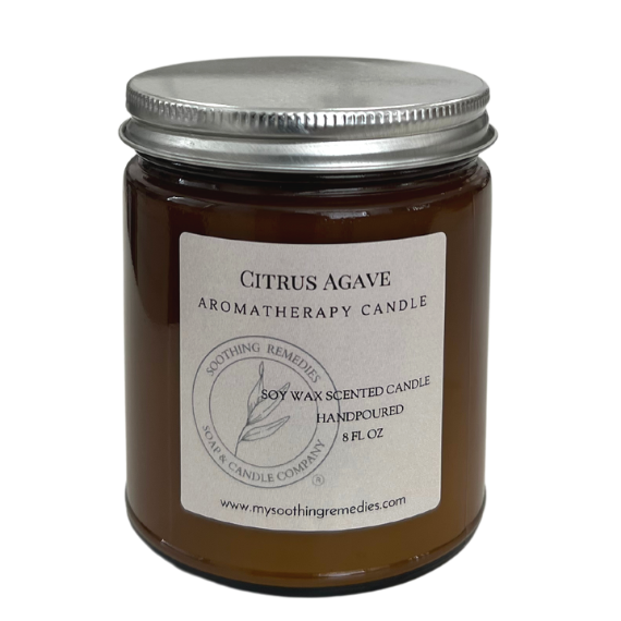 Citrus agave soy wax candle