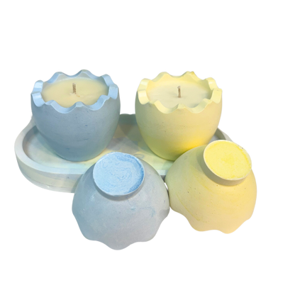Easter Egg Candle Set