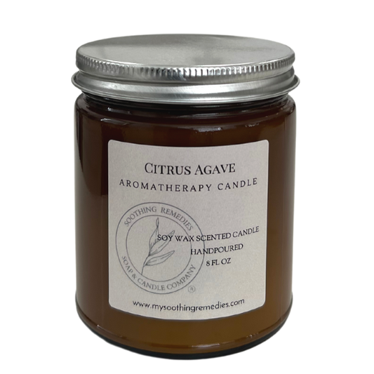 Citrus agave soy wax candle