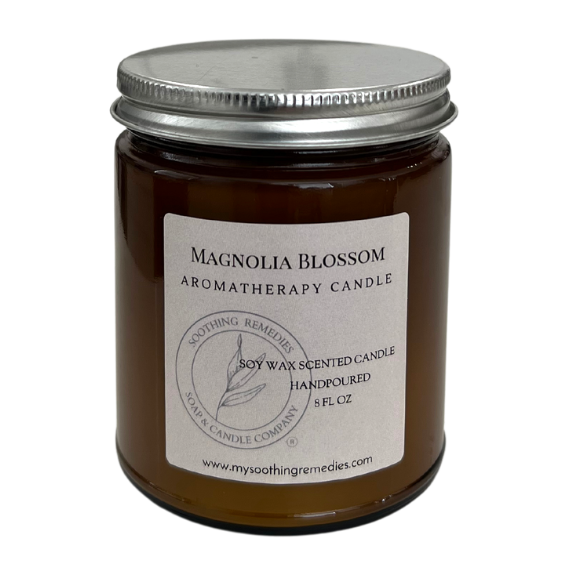 Magnolia blossom soy wax candle